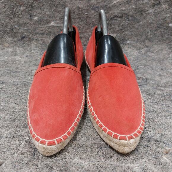 Frye Lee A Line Suede Espadrille Women's Size 9 Red Slip-On Flats Casual Summer - Picture 3 of 7